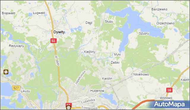 mapa Wadąg, Wadąg na mapie Targeo