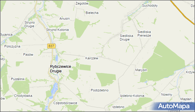 mapa Ksawerówka, Ksawerówka na mapie Targeo