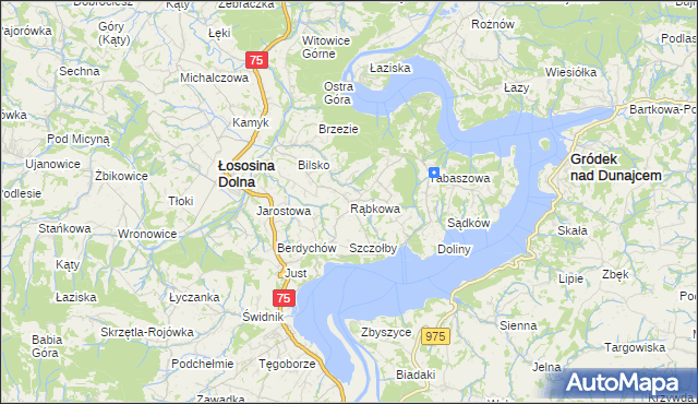 mapa Rąbkowa, Rąbkowa na mapie Targeo