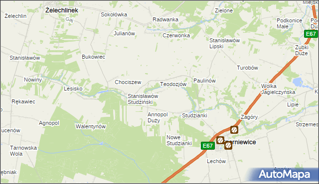 mapa Annopol Mały, Annopol Mały na mapie Targeo