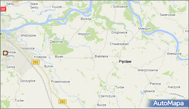 mapa Białołęka, Białołęka na mapie Targeo
