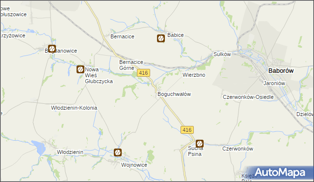 mapa Boguchwałów, Boguchwałów na mapie Targeo