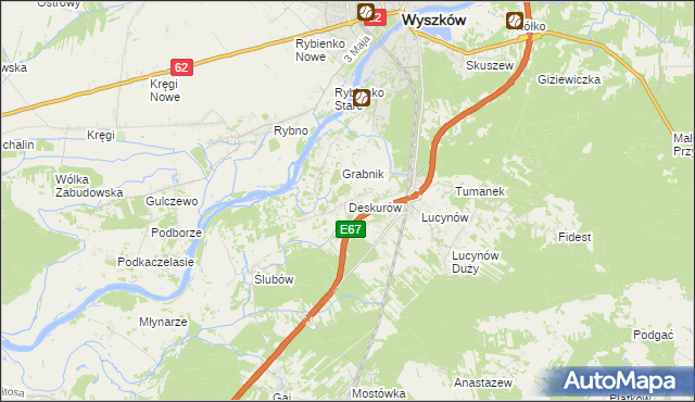 mapa Deskurów, Deskurów na mapie Targeo