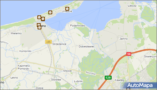 mapa Dobiesławiec, Dobiesławiec na mapie Targeo