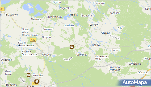 mapa Domasławice gmina Twardogóra, Domasławice gmina Twardogóra na mapie Targeo