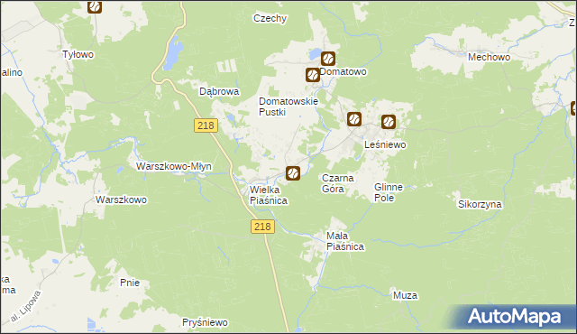 mapa Domatówko, Domatówko na mapie Targeo