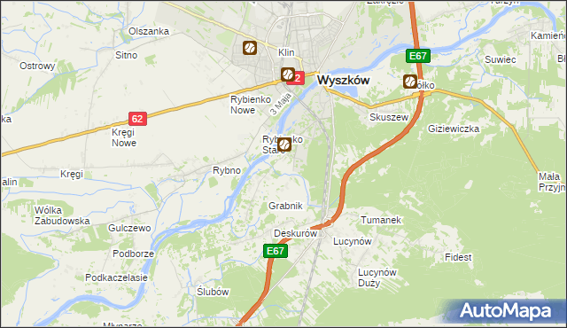 mapa Drogoszewo gmina Wyszków, Drogoszewo gmina Wyszków na mapie Targeo