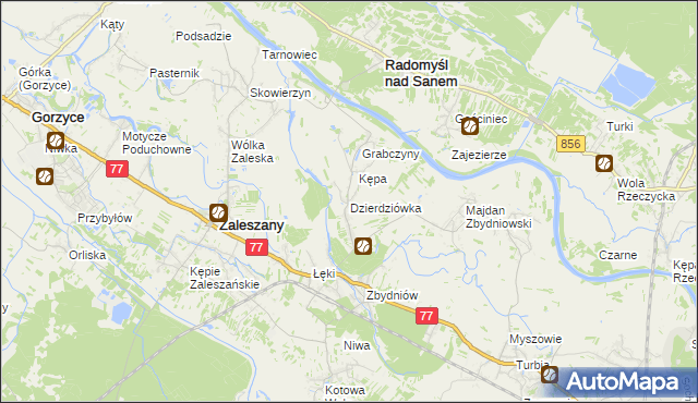 mapa Dzierdziówka, Dzierdziówka na mapie Targeo