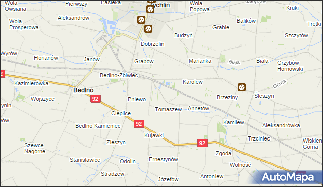 mapa Franciszków Nowy, Franciszków Nowy na mapie Targeo