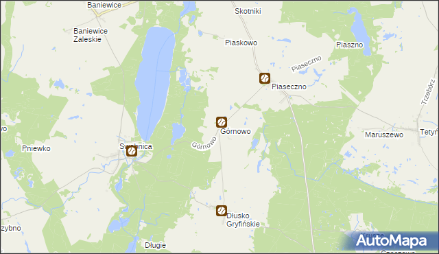 mapa Górnowo, Górnowo na mapie Targeo