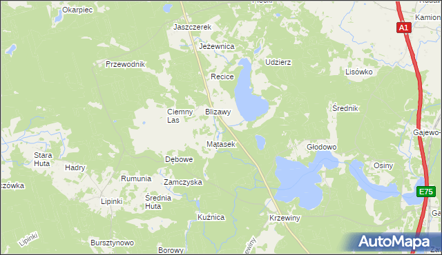 mapa Grabowa Góra, Grabowa Góra na mapie Targeo