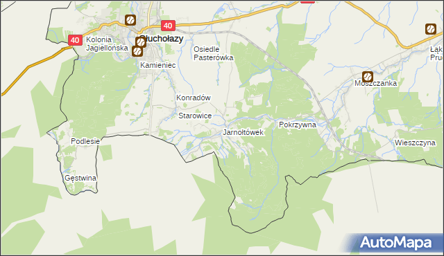 mapa Jarnołtówek, Jarnołtówek na mapie Targeo