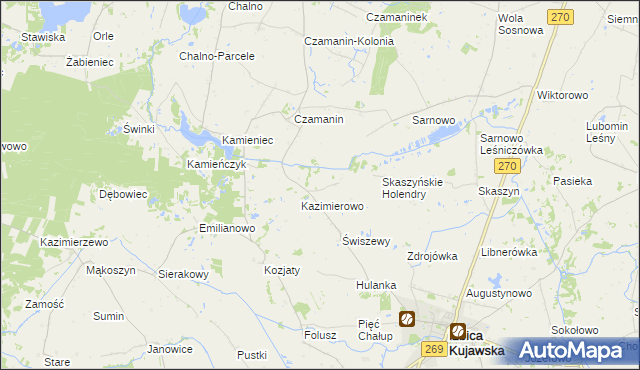 mapa Karczówek gmina Topólka, Karczówek gmina Topólka na mapie Targeo