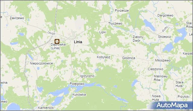 mapa Kobylasz, Kobylasz na mapie Targeo