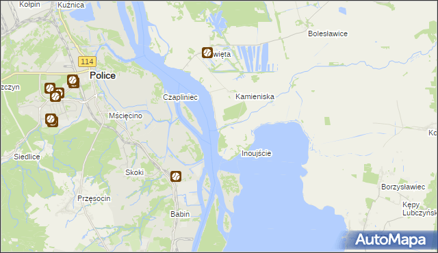 mapa Kolonia Kamieniska, Kolonia Kamieniska na mapie Targeo