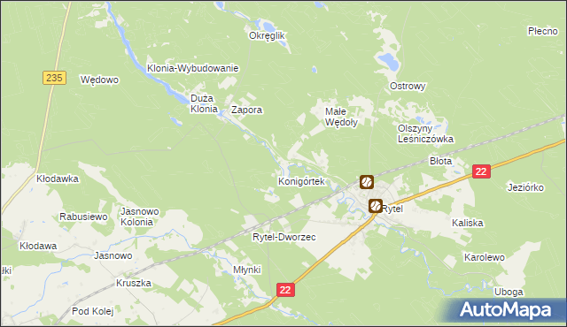 mapa Konigort, Konigort na mapie Targeo