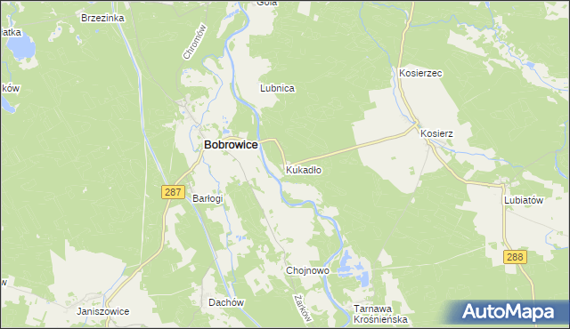 mapa Kukadło, Kukadło na mapie Targeo