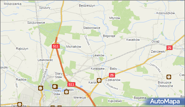 mapa Lewków, Lewków na mapie Targeo