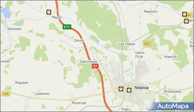 mapa Litwinki gmina Nidzica, Litwinki gmina Nidzica na mapie Targeo