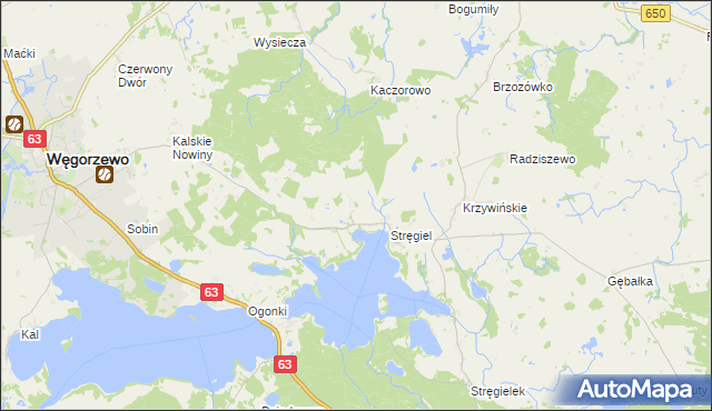 mapa Matyski, Matyski na mapie Targeo