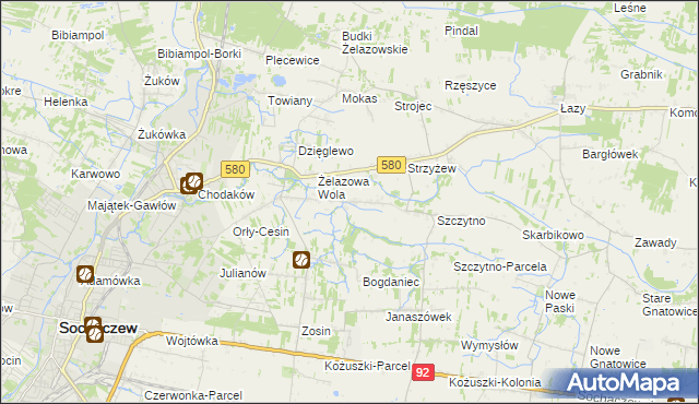 mapa Nowe Mostki, Nowe Mostki na mapie Targeo