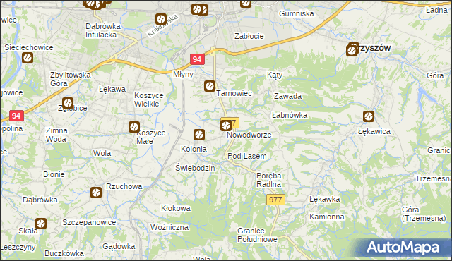 mapa Nowodworze, Nowodworze na mapie Targeo