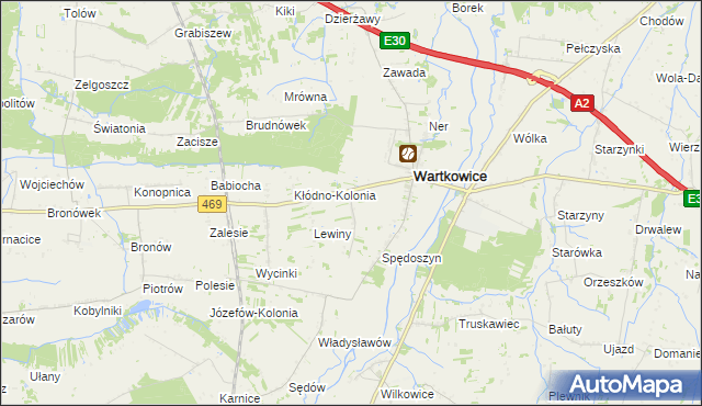 mapa Nowy Gostków, Nowy Gostków na mapie Targeo