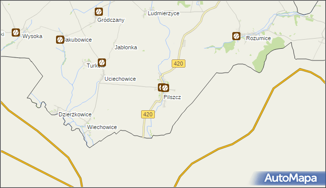 mapa Pilszcz, Pilszcz na mapie Targeo