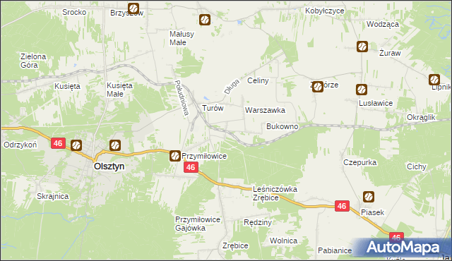 mapa Przymiłowice-Podgrabie, Przymiłowice-Podgrabie na mapie Targeo