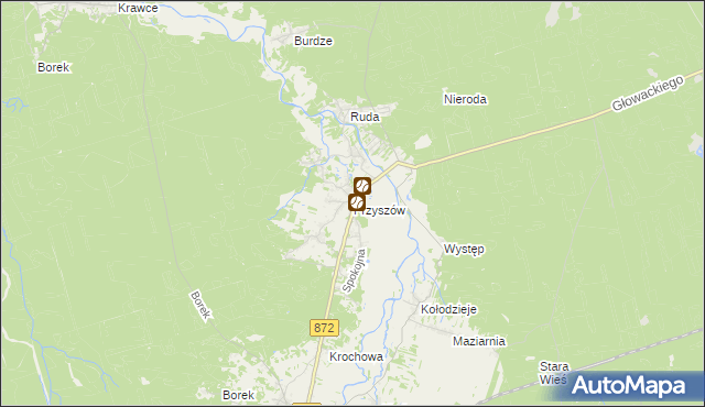 mapa Przyszów, Przyszów na mapie Targeo