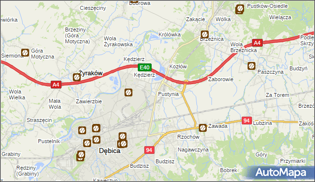 mapa Pustynia, Pustynia na mapie Targeo