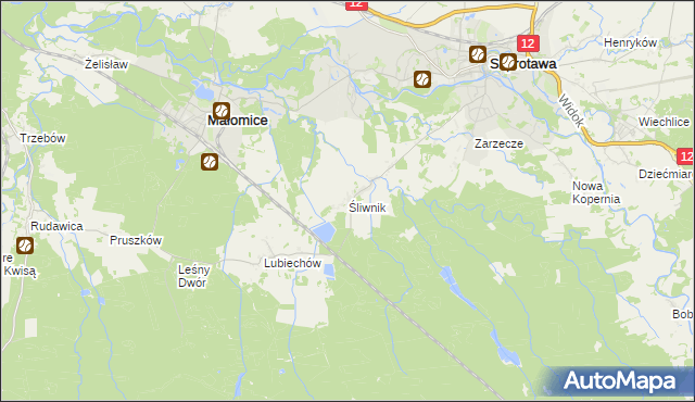 mapa Śliwnik, Śliwnik na mapie Targeo