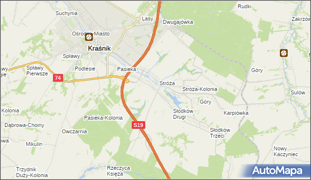 mapa Słodków Pierwszy, Słodków Pierwszy na mapie Targeo