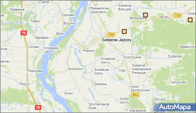 mapa Śniadków Górny A, Śniadków Górny A na mapie Targeo