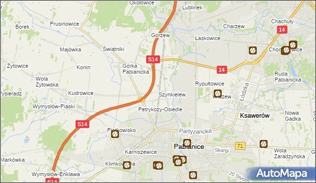 mapa Szynkielew, Szynkielew na mapie Targeo