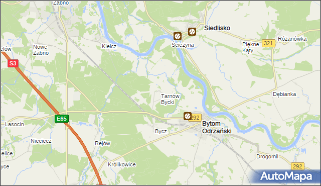 mapa Tarnów Bycki, Tarnów Bycki na mapie Targeo