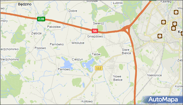 mapa Tatów, Tatów na mapie Targeo