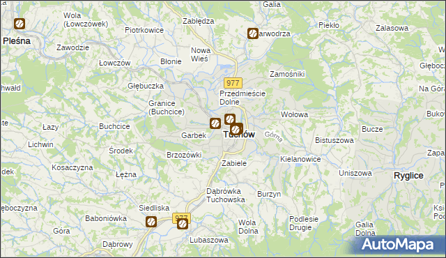 mapa Tuchów, Tuchów na mapie Targeo