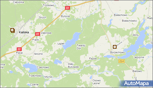 mapa Twardy Dół, Twardy Dół na mapie Targeo