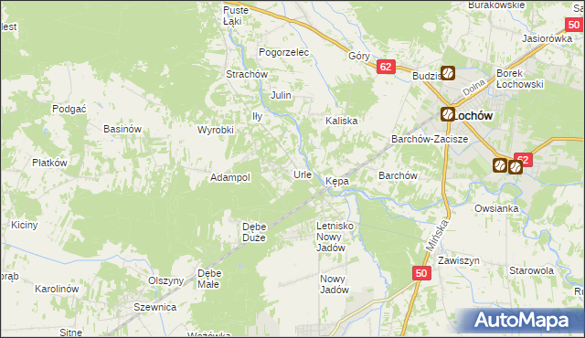 mapa Urle, Urle na mapie Targeo