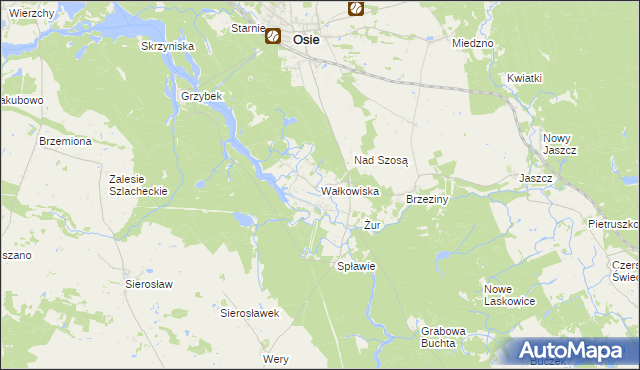 mapa Wałkowiska, Wałkowiska na mapie Targeo