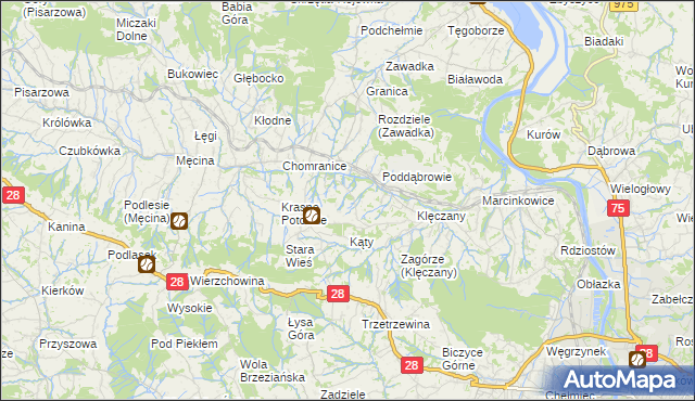 mapa Wola Marcinkowska, Wola Marcinkowska na mapie Targeo