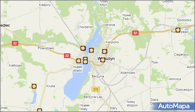 mapa Wolsztyn, Wolsztyn na mapie Targeo