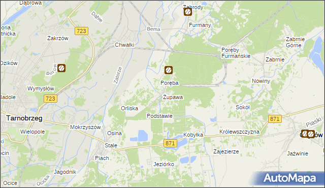 mapa Żupawa, Żupawa na mapie Targeo