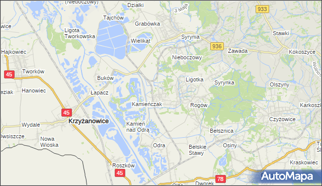 mapa Bluszczów, Bluszczów na mapie Targeo