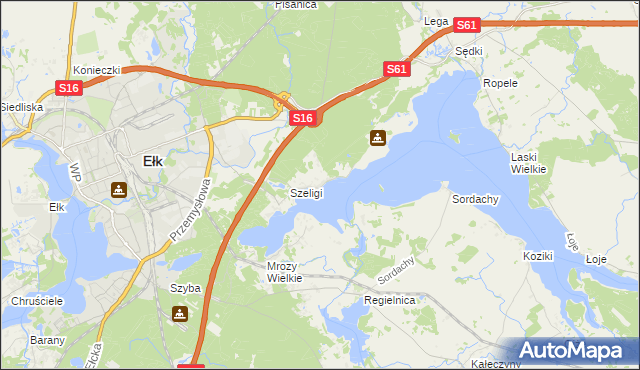 mapa Buczki gmina Ełk, Buczki gmina Ełk na mapie Targeo