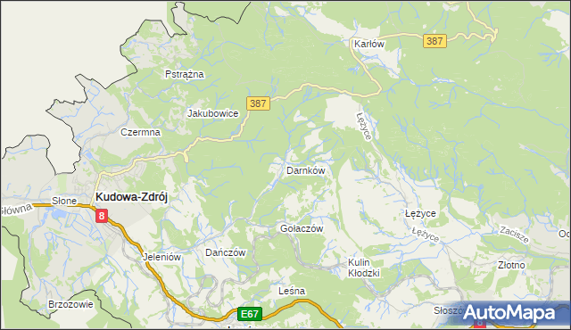 mapa Darnków, Darnków na mapie Targeo