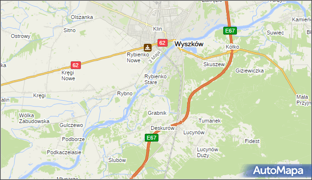 mapa Drogoszewo gmina Wyszków, Drogoszewo gmina Wyszków na mapie Targeo