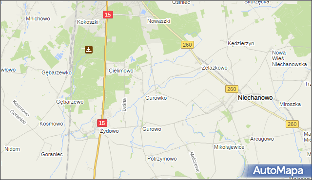 mapa Goczałkowo, Goczałkowo na mapie Targeo