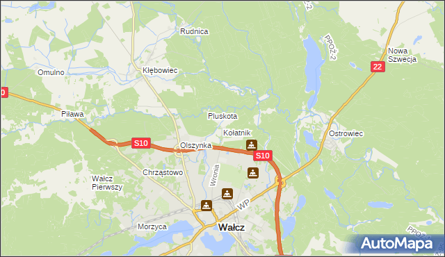 mapa Kołatnik, Kołatnik na mapie Targeo